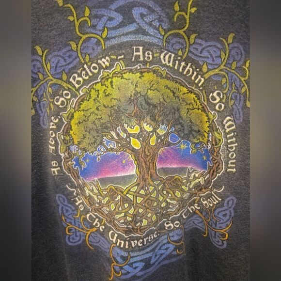 TREE OF LIFE JUNIORS HOODIE SZ M - Picture 2 of 4